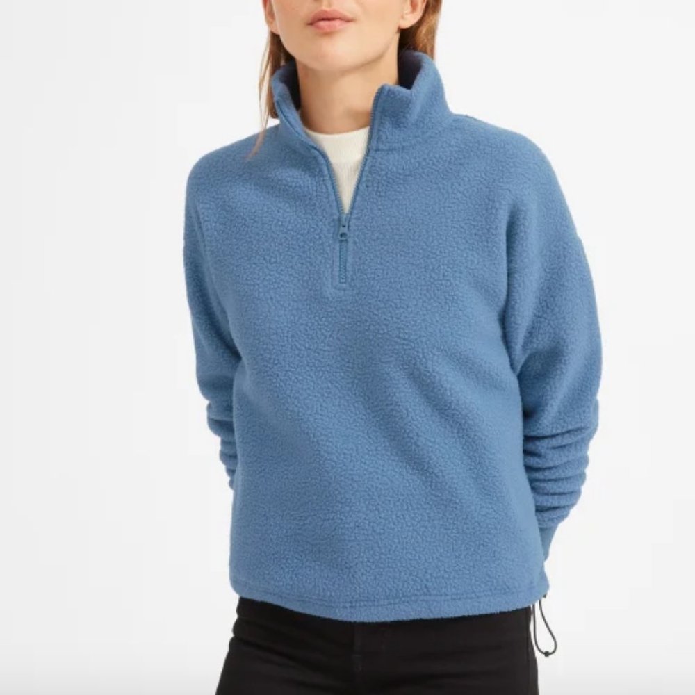Everlane ReNew Fleece Half-Zip - XS